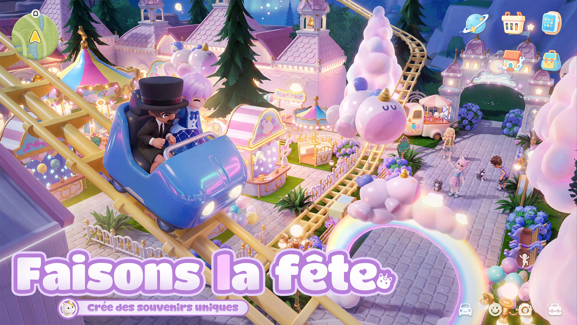 Reunión de amigos en Heartopia
